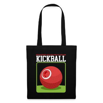 Kickball Kickball Joueur Kickballer Cadeau - Sac en tissu - noir - Devant