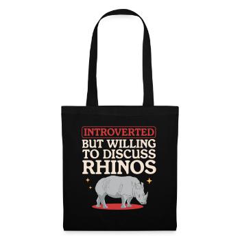 Rhino Rhinos Rhinoceros Gift - Tote Bag - black - Front