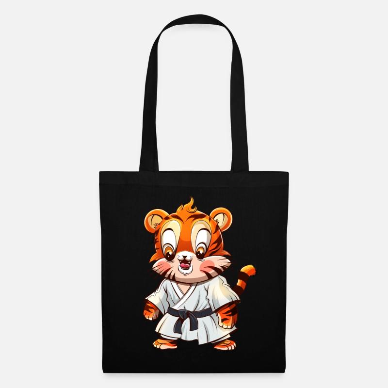 Judo Tiger - Stoffbeutel - Schwarz