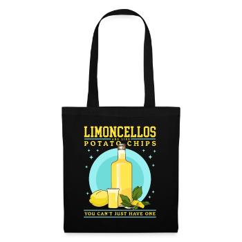 Limoncello Limoncellos | Lemon Liqueur Gift - Tote Bag - black - Front
