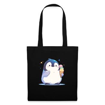 Penguin Ice Cream Kawaii Penguin Cute - Tote Bag - black - Front