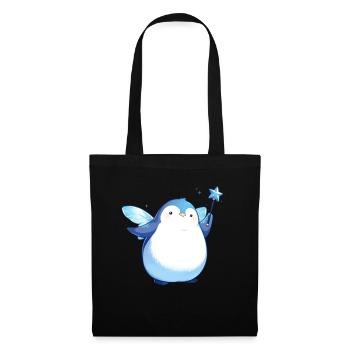 Pingouin Fée Kawaii Pingouin Mignon - Sac en tissu - noir - Devant