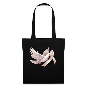 Lung Cancer Awareness Month White Ribbon - Tote Bag - black - Front