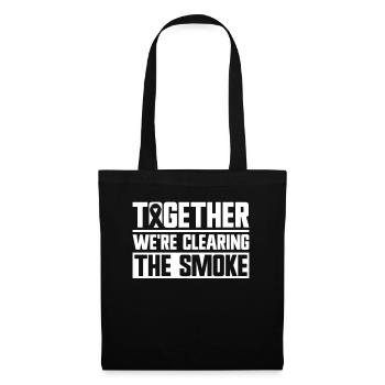 Lung Cancer Awareness Month White Ribbon - Tote Bag - black - Front
