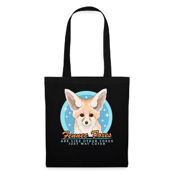 Fennec Renards Cadeaux Renards du Désert - Sac en tissu - noir - Devant