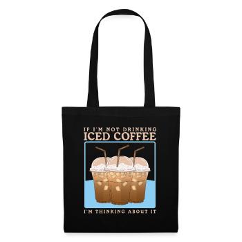 Iced Coffee Iced Coffee Coffee Lover Gift - Tote Bag - black - Front