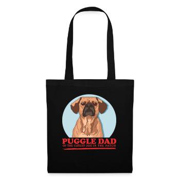 Puggle Dad Dog Owner Dog Owner Gift - Tote Bag - black - Front