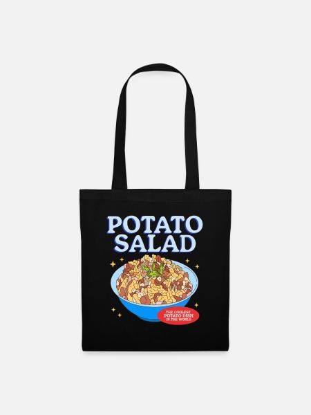 Kartoffelsalat Härdöpfelsalat Geschenk - Stoffbeutel - Schwarz