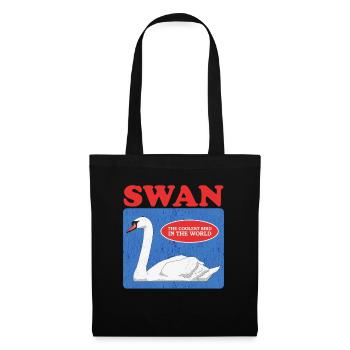 Schwan Schwanenliebhaber Schwäne Geschenk - Stoffbeutel - Schwarz - Vorne