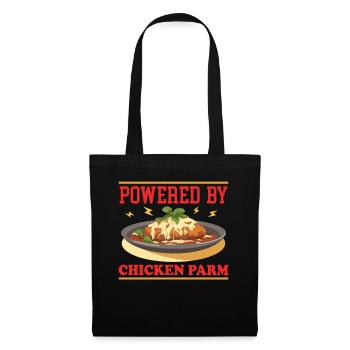 Chicken Parmesan | Chicken Parm Geschenk - Stoffbeutel - Schwarz - Vorne