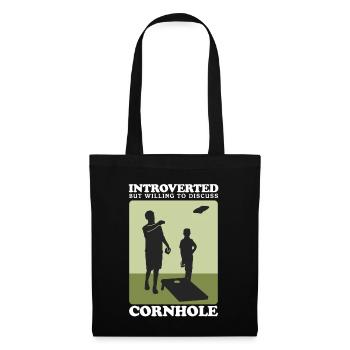 Cornhole Player Blind Hole Sac de haricots cadeau - Sac en tissu - noir - Devant