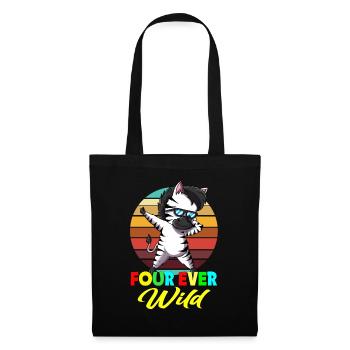 Fourever Wild Zebra 4 ever Wild Wilderness Africa - Tote Bag - black - Front