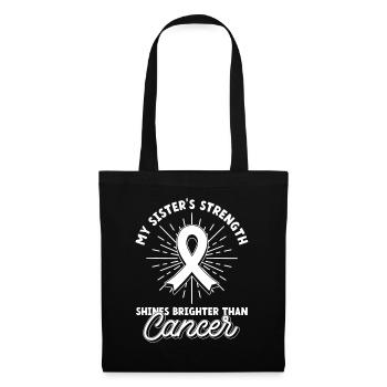 Lung Cancer Awareness Month White Ribbon - Tote Bag - black - Front