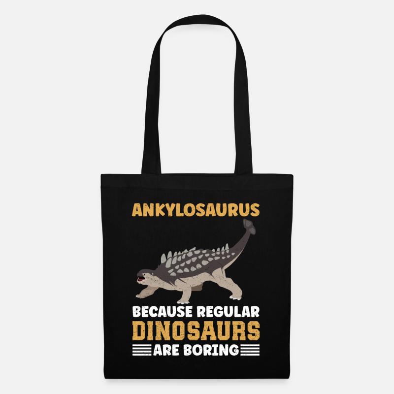Ankylosaurier Ankylosaurus Dinosaurier Geschenk - Stoffbeutel - Schwarz