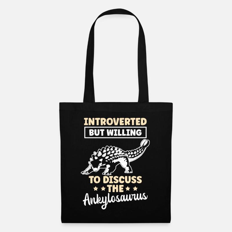 Ankylosaurus Dinos Ankylosaurier Geschenk - Stoffbeutel - Schwarz