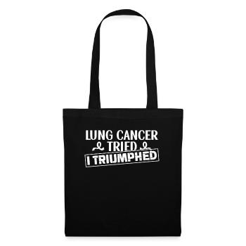 Cancer du poumon Sensibilisation gratuite au cancer du poumon - Sac en tissu - noir - Devant