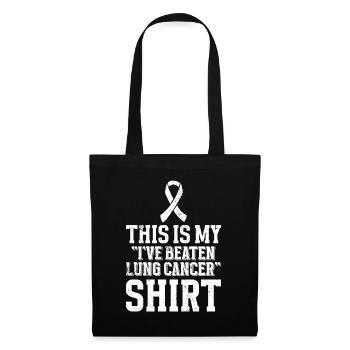Cancer du poumon Sensibilisation gratuite au cancer du poumon - Sac en tissu - noir - Devant