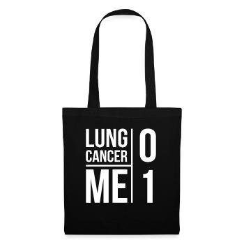 Cancer du poumon Sensibilisation gratuite au cancer du poumon - Sac en tissu - noir - Devant