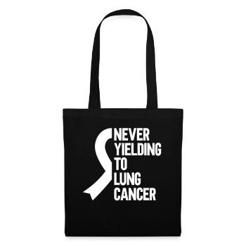 Guerrier du cancer du poumon Sensibilisation au cancer du poumon - Sac en tissu - noir - Devant