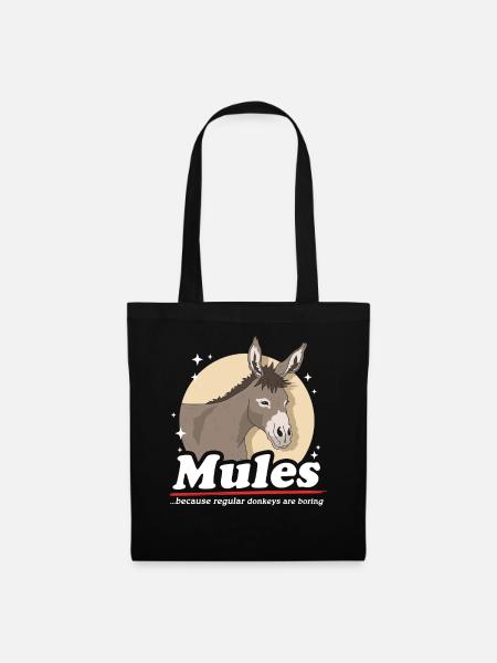 Maultier Muli Maulesel Maultiere Geschenk - Stoffbeutel - Schwarz