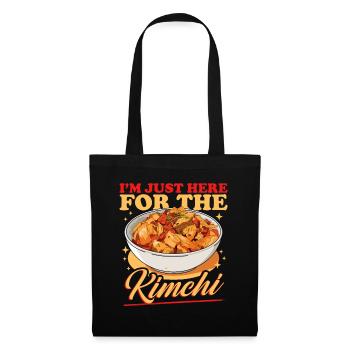 Kimchi Koreanisches Essen Kimchi Geschenk - Stoffbeutel - Schwarz - Vorne