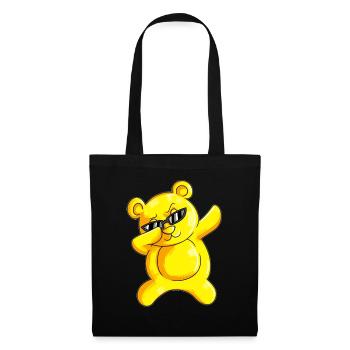 Dabbing Bears Outfit Bear Dab Dancing Chemise de nuit - Sac en tissu - noir - Devant