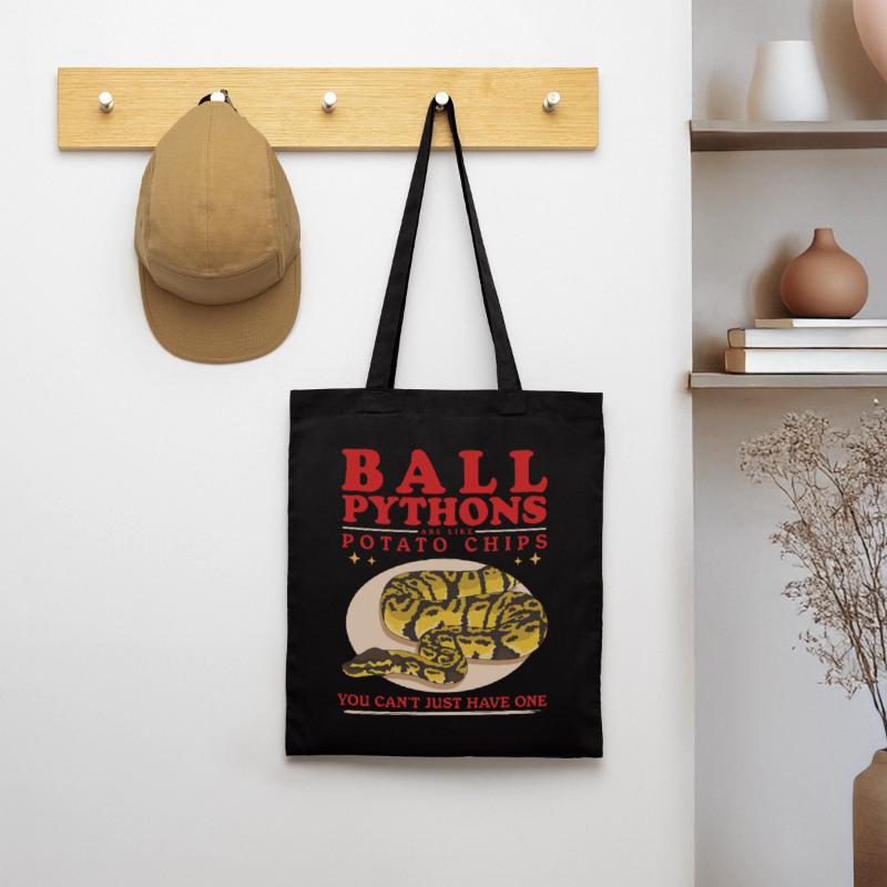 Königspython Python Schlangen Geschenke Stoffbeutel