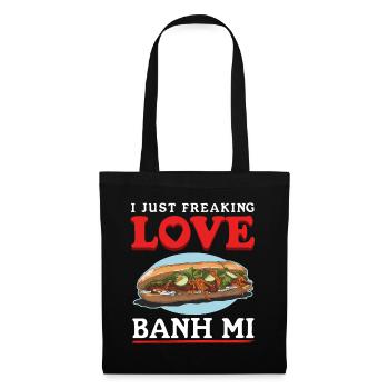 Banh Mi Sandwiches Bánh Mì Geschenke - Stoffbeutel - Schwarz - Vorne