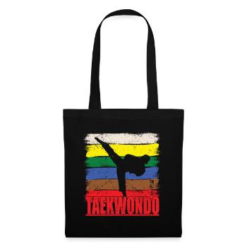 Taekwondo pour les amateurs d’arts martiaux Kick - Sac en tissu - noir - Devant