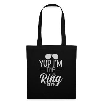 Ring Dude Ring Bearer Wedding Wedding Wedding Ring - Tote Bag - black - Front