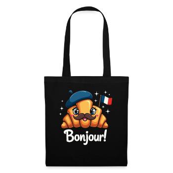 Bonjour France Croissants - Tote Bag - black - Front