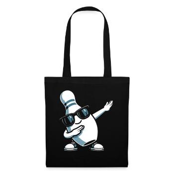 Bowling Pin Dabbing Sunglasses Bowler Player - Stoffbeutel - Schwarz - Vorne