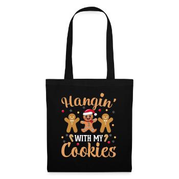 Hanging out with my cookies Christmas cookies - Tote Bag - black - Front