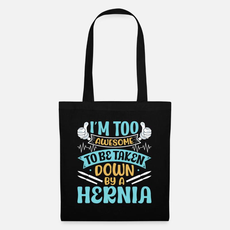 Hernia Surgery - Stoffbeutel - Schwarz