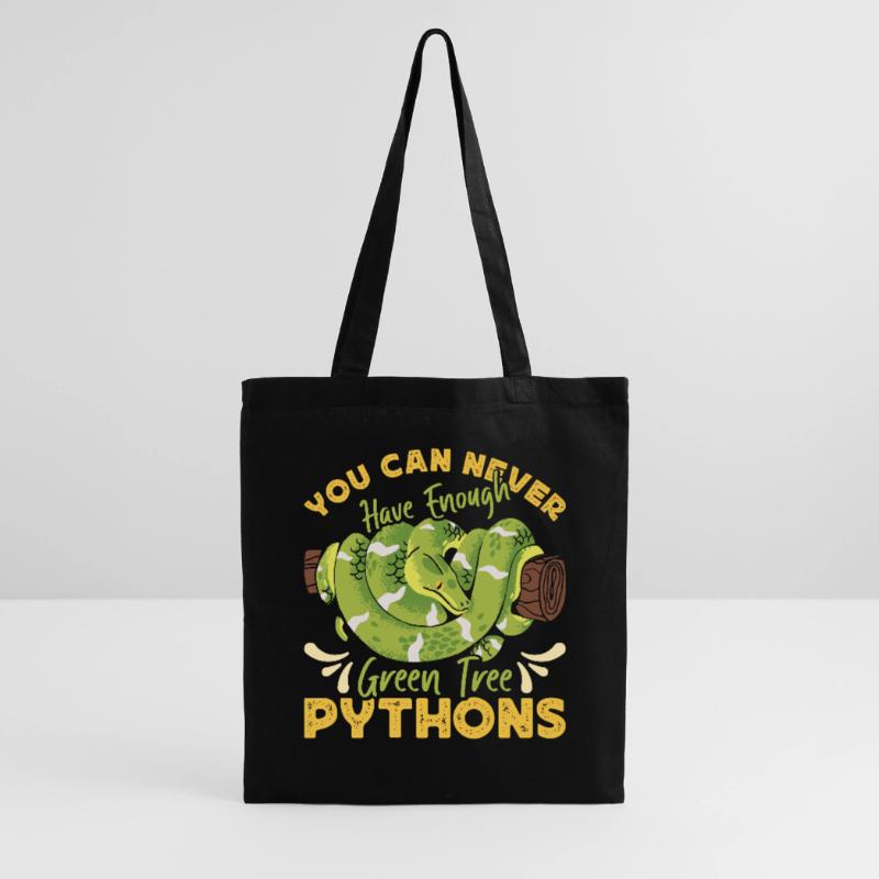 Green Tree Python Tote Bag