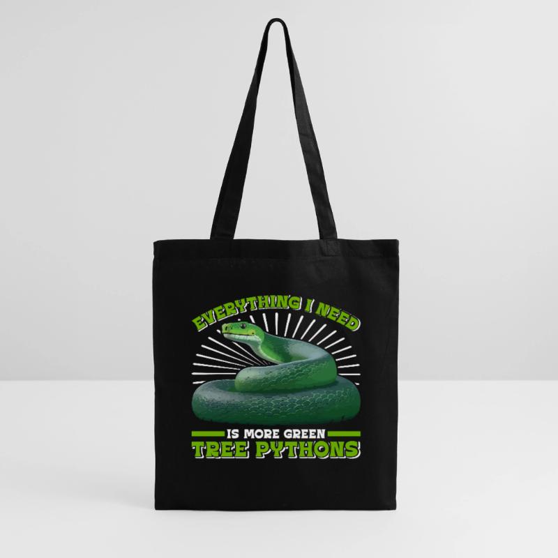 Green Tree Python Tote Bag