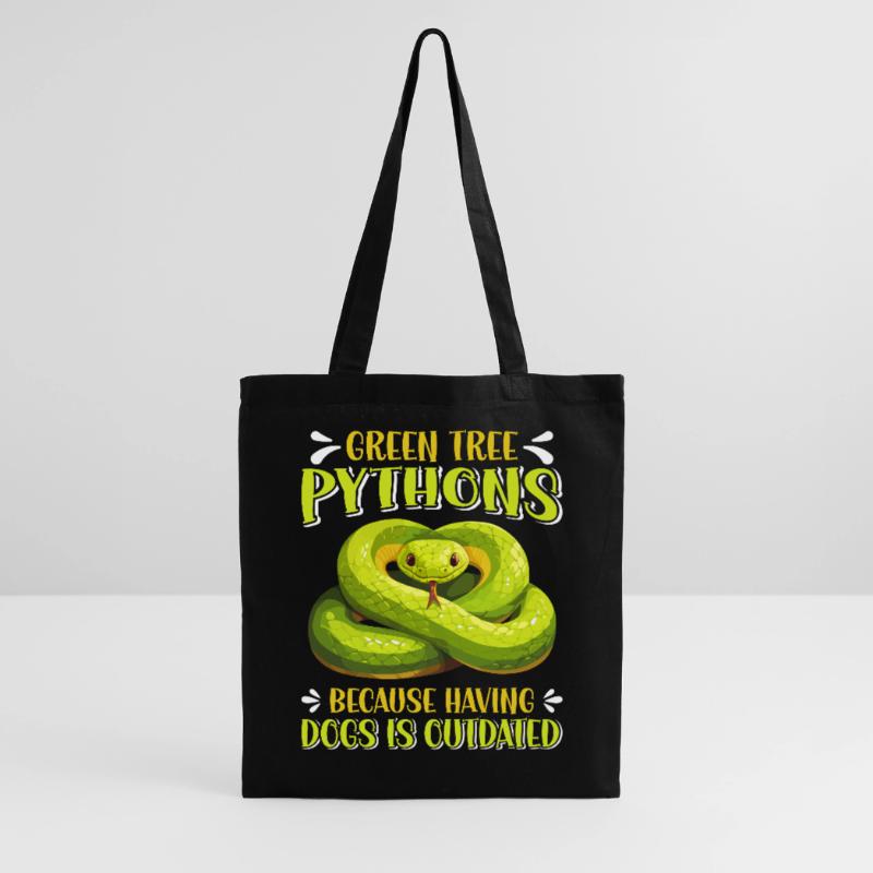Green Tree Python Tote Bag