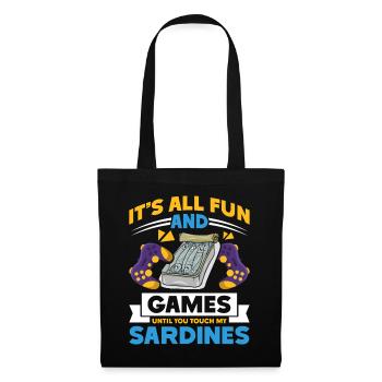 Sardines, Fishing, Fish - Tote Bag - black - Front