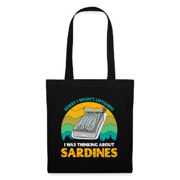 Sardines, Fishing, Fish - Tote Bag - black - Front