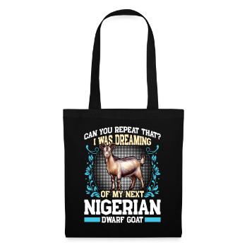 Amoureux des chèvres, chèvres naines du Nigeria - Sac en tissu - noir - Devant