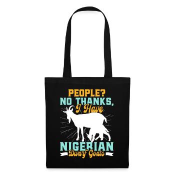 Amoureux des chèvres, chèvres naines du Nigeria - Sac en tissu - noir - Devant