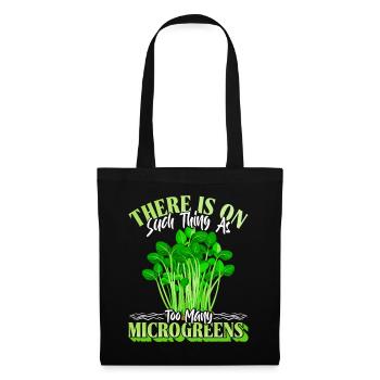 Micro-pousses Micro-pousses - Sac en tissu - noir - Devant