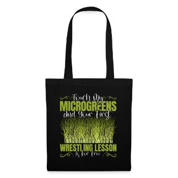 Micro-pousses Micro-pousses - Sac en tissu - noir - Devant