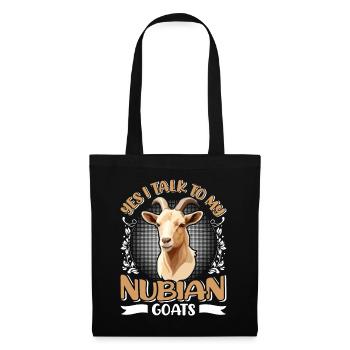 Chèvre Nubienne, éleveur de chèvres - Sac en tissu - noir - Devant