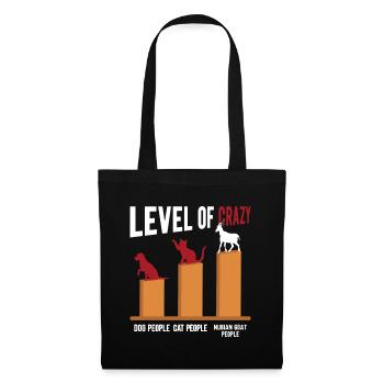 Chèvre Nubienne, éleveur de chèvres - Sac en tissu - noir - Devant