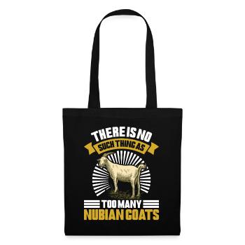 Chèvre Nubienne, éleveur de chèvres - Sac en tissu - noir - Devant