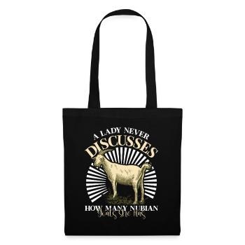 Chèvre Nubienne, éleveur de chèvres - Sac en tissu - noir - Devant