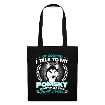 Dog saying dog dog - Tote Bag - black - Front