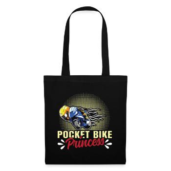 Pocketbike, Pocket Bike, moto - Sac en tissu - noir - Devant