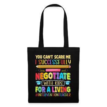 Enseignant d’intervention, Spécialiste de l’intervention - Sac en tissu - noir - Devant